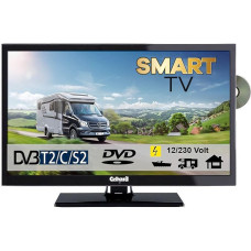 Gelhard GTV2422I Smart TV 24 Inch DVB/S/S2/T2/C, DVD, USB, 12 V 230 Volt WLAN
