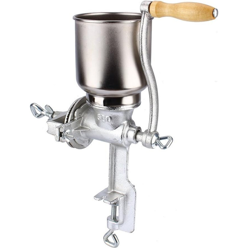 Yosoo Manual Corn Grinder Flour Maker Wheat Grain Nut Mill Cast Iron Home Kitchen Tool