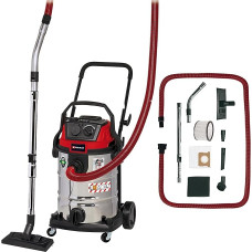 Einhell TE-VC 2230 SACL Wet/Dry Vacuum Cleaner (1,400 W, 220 mbar, 8 m Operating Radius, HEPA Folding Filter with Filter Cleaning System, 30 L Container, Dust Protection Class L, 2,000 W Automatic