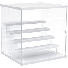 Joody Display Case for Collection, Acrylic Display Cabinet, Display Case for Figure, Amiibo, Object Manga, Acrylic Display Case, Living Room with Door and Stand, Storage Box for Shop Window, Office,
