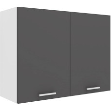 VCM Esilo Kitchen Cabinet Width 80 cm Wooden Door Wall Cupboard Kitchen Furniture White / Anthracite