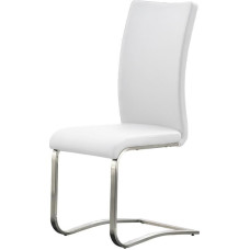 Schwinger Arco 2-Piece Set Stainless Steel Frame / Real Leather Cover / Approx. 43 x 103 x 52 cm white