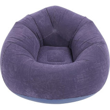 Fockety Inflatable Lounge Chair, Foldable Flocked PVC Sofa Bean Bag, Portable Inflatable Lazy Sofa Chair for Living Room, Bedroom, Balcony, Office, Travel, Camping