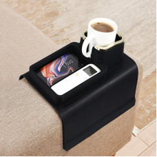 Cabilock Silicone Drink Holder for Couch: Leak-proof Non-Slip Reclining Table Tray Portable Coffee Drink Holder Arm Table Coffee Accessories Suitable for Reclining Table