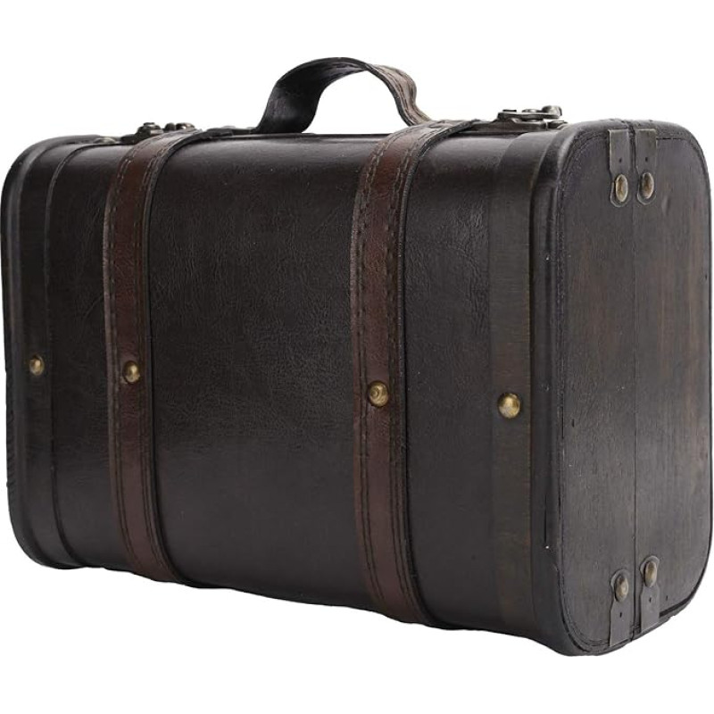 QITERSTAR Decorative Box, Beautiful and Elegant Double Layer Design, Large Internal Capacity, Functional Wooden Case for Home Decoration