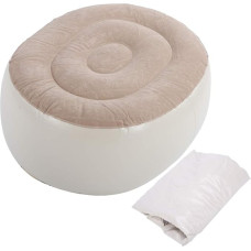 Joyzan Inflatable Stool Portable Camping Ottoman Footstool PVC Washable Inflatable Chair for Outdoor Sports Office Classroom Camping Patio