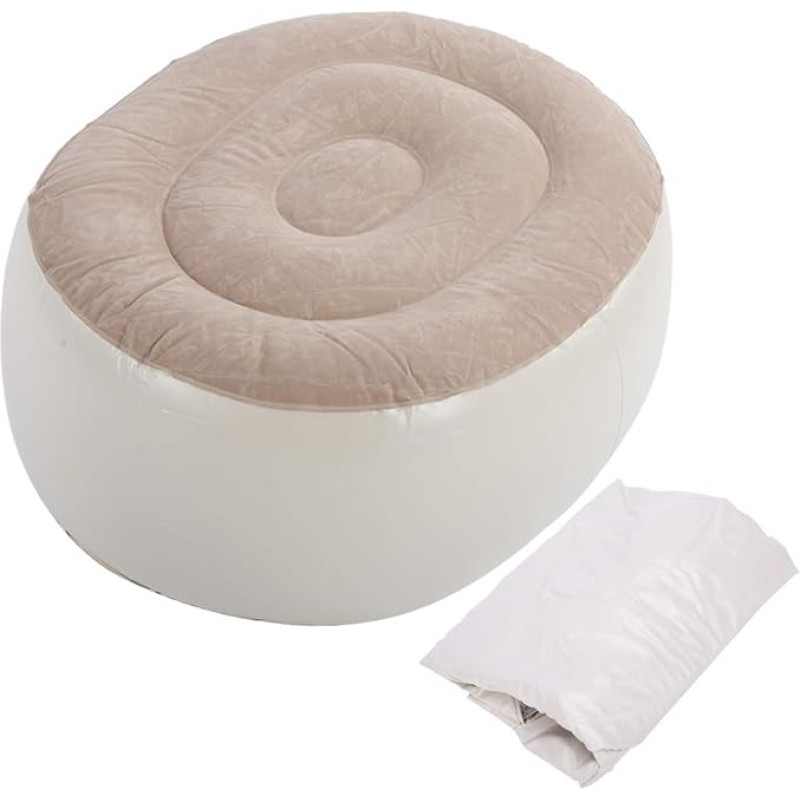 Joyzan Inflatable Stool Portable Camping Ottoman Footstool PVC Washable Inflatable Chair for Outdoor Sports Office Classroom Camping Patio