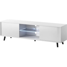 Selsey Lefyr TV Cabinet Sideboard 140 cm LED Lighting White