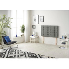 Somnior Beds Divan Fabric Foam, Silver, Single