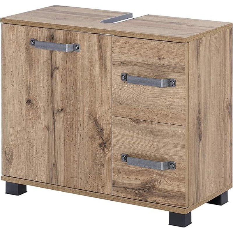 Schildmeyer Milan 134889 Vanity Unit 65 x 32 x 59 cm Oak Country House Decor