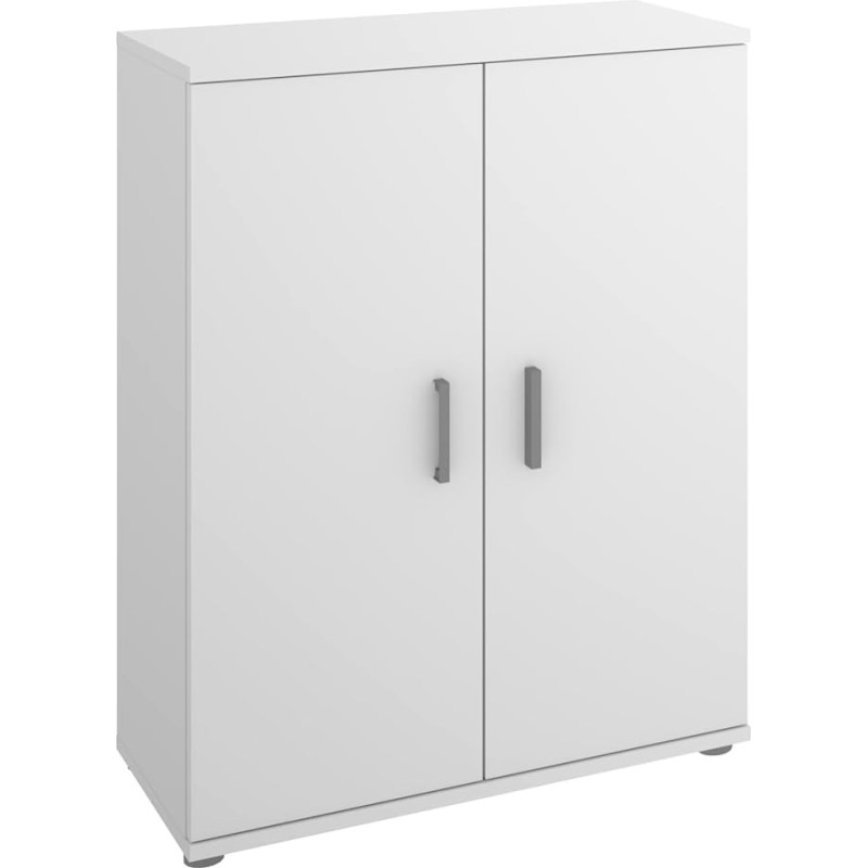 DEKIT GRUPO RIMOBEL FIT Low Side Cabinet, Wood, White, 80 x 61 x 35 cm