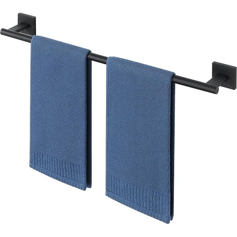 Mooche Handtuchhalter, Wandmontage, Länge 60 cm, Schwarz