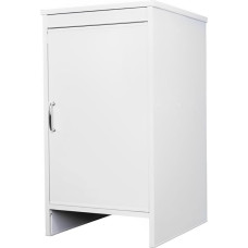 Negrari, PVC Resin Floor Cabinet Moisture Resistant Indoor Storage Unit Suitable for Indoor and Outdoor Use L 45 x D 50 x H 85 cm White