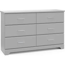 Storkcraft Brookside 6 sahtliga kirst (Pebble Grey) - Greenguard Gold Certified Nursery Chest of Drawers for Nursery (lasteaia kirst)