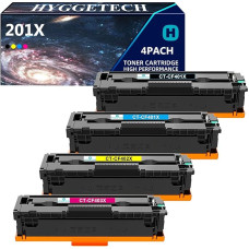 Hyggetech 201X CF400X ühilduv asendustooner HP 201X CF400X 201A CF400X CF401X CF402X CF403X tooner HP Color Laserjet Pro MFP M277dw M277n M252dw M277 M274n M252n M252 M252 M252 jaoks.