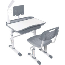 Yinleader laste kirjutuslaua ja tooli komplekt, reguleeritav laste laud koos silmakaitselambiga, raamatute statiiv, kallutatud laud, ideaalne kirjutamiseks, lugemiseks ja joonistamiseks (Hall)