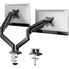 ErGear Monitor Mount 2 Monitors for 17 to 32 Inch Screens, Screen Mount 2 Monitors, Monitor Mount with a Load Capacity of 2-10 kg, 2 Mounting Options/VESA 75/100