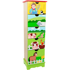 Fantasy Fields - Happy Farm themed Wooden 5 Drawer Storage Unit Cabinet for Kids | Hand Crafted & Painted Details | Child Friendly Water-based Paint