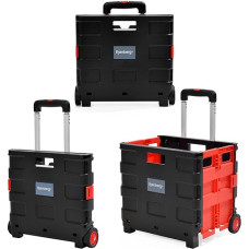 Rainberg Heavy Duty Folding Trolley Trunk Trolley Extra Large Folding Flat Capacity 35kg (Extra Large)