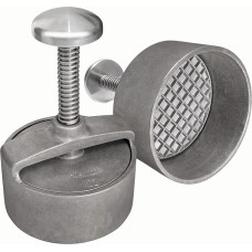 Adelmann Professional Burger Press, Hamburger Press, Diameter 100 mm, Patty Ejector Made of Aluminium, Non-Stick Coating, Cast Aluminium Press for Perfect Burgers, Hamburgers, Pattie Maker