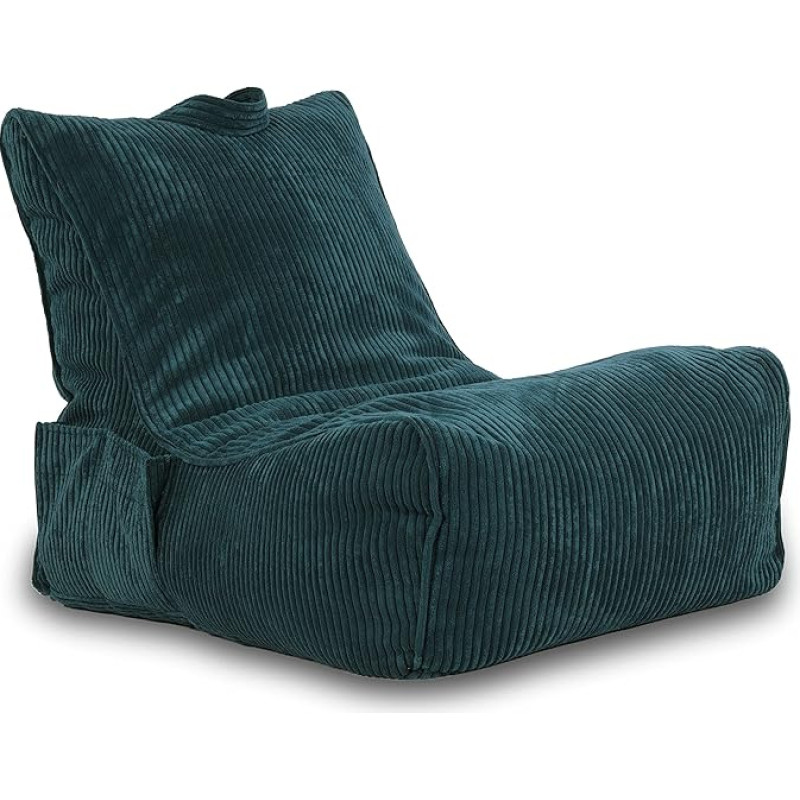 Ecopuf Bean Bag Cord Bean Bag with Filling for Children's Room and Living Room for Adults and Children