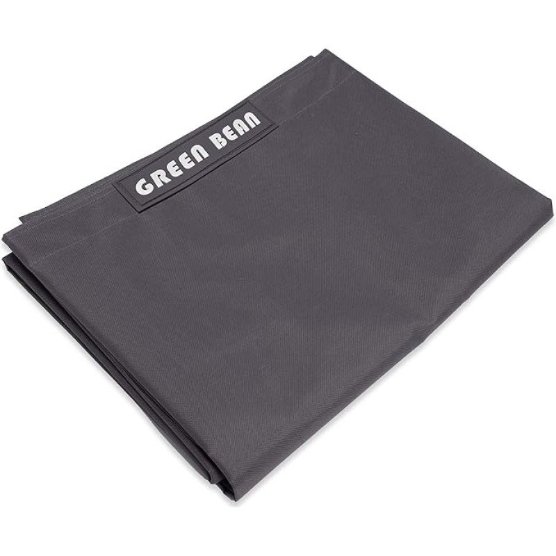 Green Bean Square XL Giant Bean Bag Cover, 120 x 160 cm, PVC Cover, Indoor and Outdoor Bean Bag Cover, Bean Bag Cover, Bean Bag Cover without Filling, Lounge Chair Cover, Washable, Anthracite