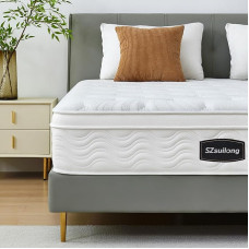 SZsuilong Mattress 180 x 200 cm H3 Height 25 cm with Comfort Foam, Ergonomic 7-Zone Pocket Spring Mattress Oeko-Tex Certified, Mattress for Children and Adults, 100 Nights Trial Sleep