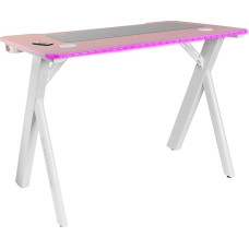 MARSGAMING Mars Gaming MGDXLRGB, Ergonomic RGB Gaming Table, Headset + Bottle Stand, 160 x 60 cm, Black