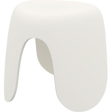 SHIMOYAMA Children's Stool, 25 cm High Footstool for Children and Adults, Plastic Stool, Small Seat, Holds up to 100 kg for Daily Use at Home, Cream White