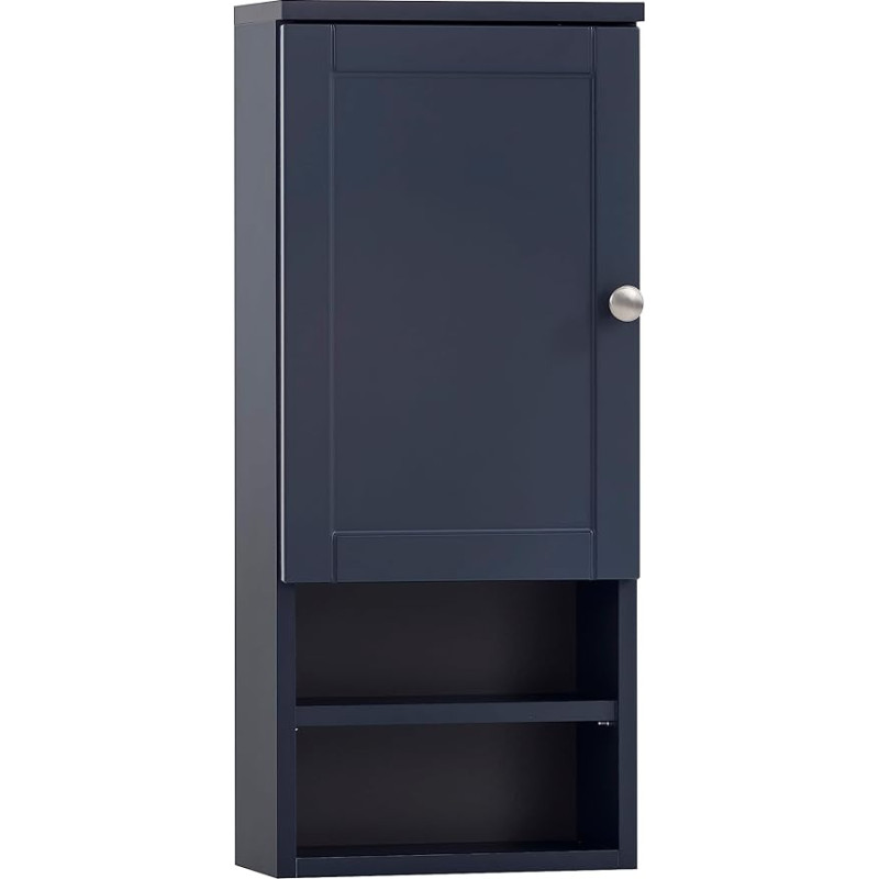 Schildmeyer Jesper 155396 Wall Cupboard, Night Blue, 30.3 x 16 x 70 cm