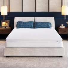 EGO Home Topper 140 x 200 cm Memory Foam Mattress Topper 8 cm Height, H2 Oeko-Tex Certified High-Quality Mattress Topper, Breathable 3D Mesh Cover, Mattress Topper 140 x 200 cm for Box Spring Bed