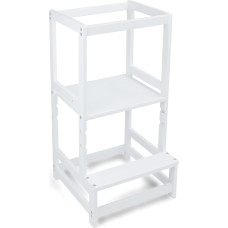 509 CREW CLIFF Learning Tower, Kid's Kitchen Helper, height adjustable platform (White)