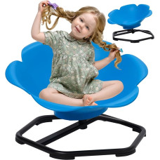 Large Swivel Chair for Kids, Autism, 360° Rotating Sensory Seat, 65cm Wobble Seat with Armrest and Back Support for Autistic and ADHD Children, Sitting and Swivel Training, Body Coordination