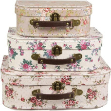 Retro Vintage Retro Vintage Storage Cases Set of 3 Retro Vintage Rose Floral
