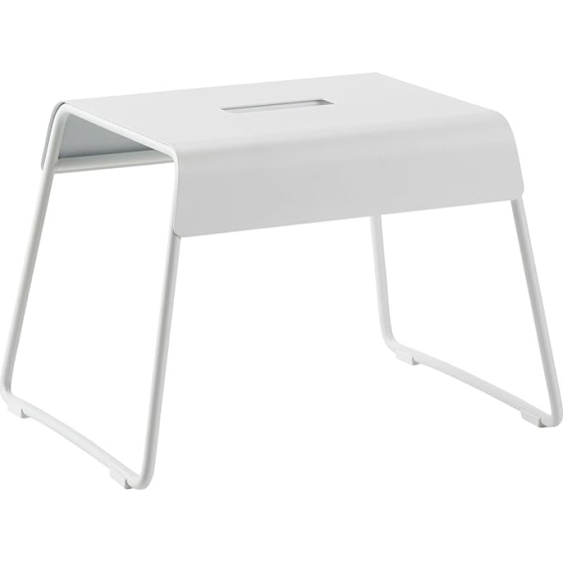 Zone Denmark A-Stool, Steel Stool, Small Footstool for Children and Adults, Step Stool, Non-Slip, 39 x 30 x 27.5 cm, Soft Grey (Grey)