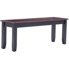 Boraam Bloomington Bench Black/Cherry Red