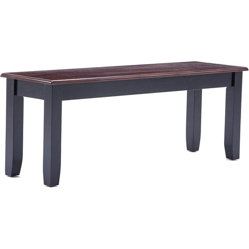 Boraam Bloomington Bench Black/Cherry Red