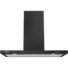 Corberó VOSTOK960B Decorative Cooker Hood Horizontal Black 90 cm Push Button Flow Rate 647.7 m³/h 165 W 3 Speeds 3 x Aluminium Filter Carbon Filter Energy Efficiency A
