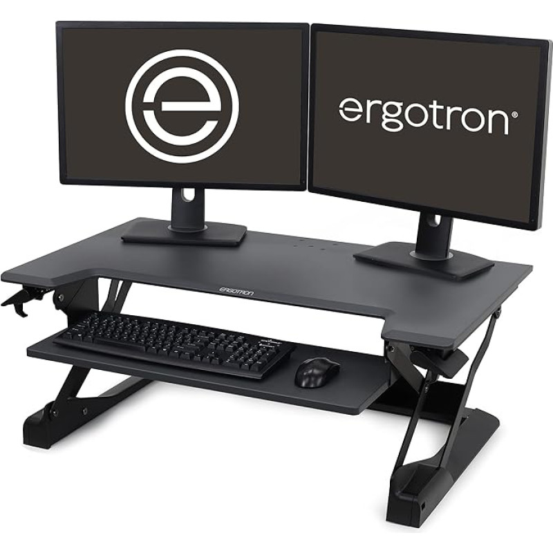 Ergotron WorkFit-TL Sit-Stand Desktop Workstation - Black