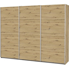 rauch möbelwerke gmbh Caracas Sliding Door Wardrobe, Engineered Wood, Oak Artisan, 271 x 210 x 62 cm