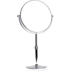 HIMRY Stand Height Adjustable 5X Magnification, 8 Inch, Mirror 360 ° rotating chrome Shaving Mirror Bathroom Mirror Vanity Mirror Normal + 5x Magnification, KXD3114 5x