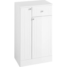 Pelipal Quickset 955 Bathroom Cabinet High Gloss White 50 cm Wide Base Cabinet with 2 Doors, 1 Drawer and 1 Shelf