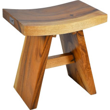Divero Tarawa Stool Suar Wood Treated Brown