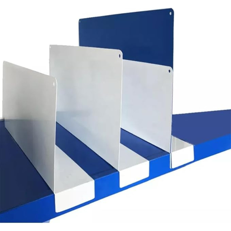 8Gnituhs 20 Pieces 30 x 12 cm Medicine Cabinet Dividers, Pocket Dividers for Wire Shelves, Dividers, Storage Shelf Insulation Plates, PVC Shelf Labels for Supermarket Wardrobes, Storage Shelves