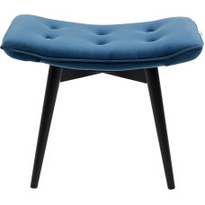 Kare Design Stool Black Vicky Velvet Petrol 46 x 59 cm