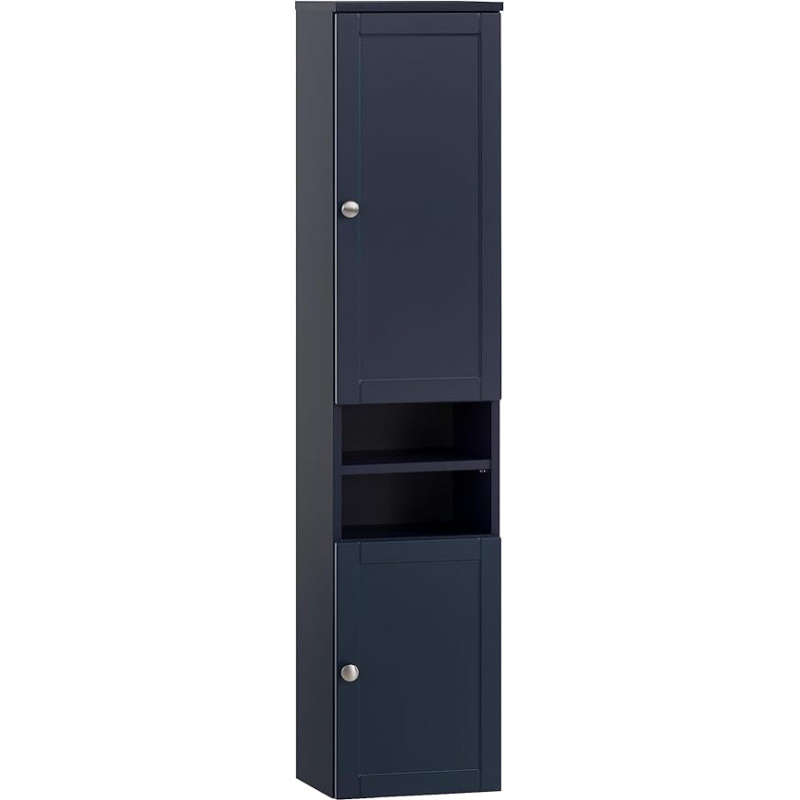 Schildmeyer Jesper 155398 Tall Cabinet, Midnight Blue, 30.3 x 25.4 x 138.3 cm
