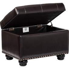 FIRST HILL FHW Tufting Ottoman Deep Espresso