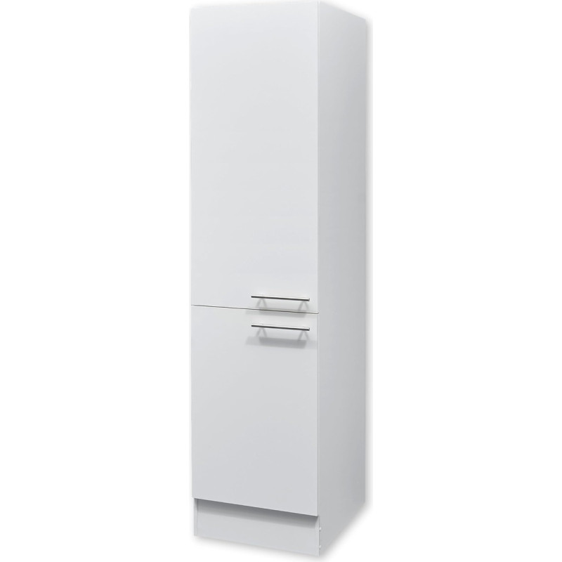 EDDY kaasaegne köögi hoiukapp, matt valge - ruumikas köögikapp, kus on palju hoiuruumi - 50 x 200 x 57 cm (B x K x S)
