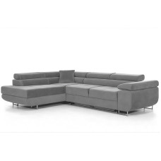 Pasti L-kujuline nurgadiivan magamisfunktsiooniga, diivan voodikastiga, 3-kohaline nurgadiivan, diivanvoodi elutuppa, suur diivan magamisfunktsiooniga (helehall, Osman vasakul)