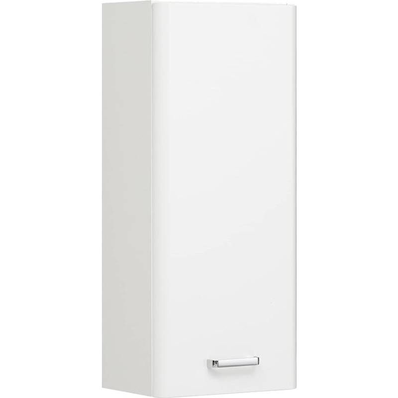 Pelipal Quickset 359 Vannitoa seinakapp, valge kõrgläikega 30 cm laiune vannitoa seinakapp 1 ukse ja 2 riiuliga